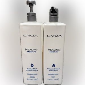 Lanza Tamanu Shampoo and Kukui Nut Conditioner Liters